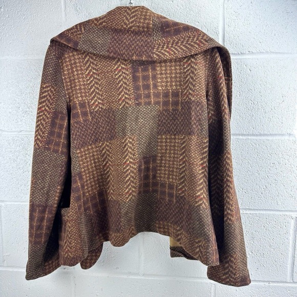 LRL Ralph Lauren Jeans Co. Brown Knit Cardigan Sweater Buckle Side Sz M - Picture 4 of 7